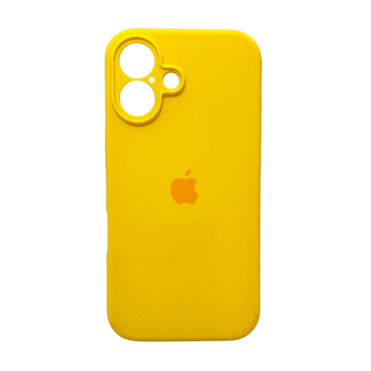 Чехол Silicone Full Case Camera Protect (AA) Apple iPhone 16 (Canary-Yellow) на картинке №1