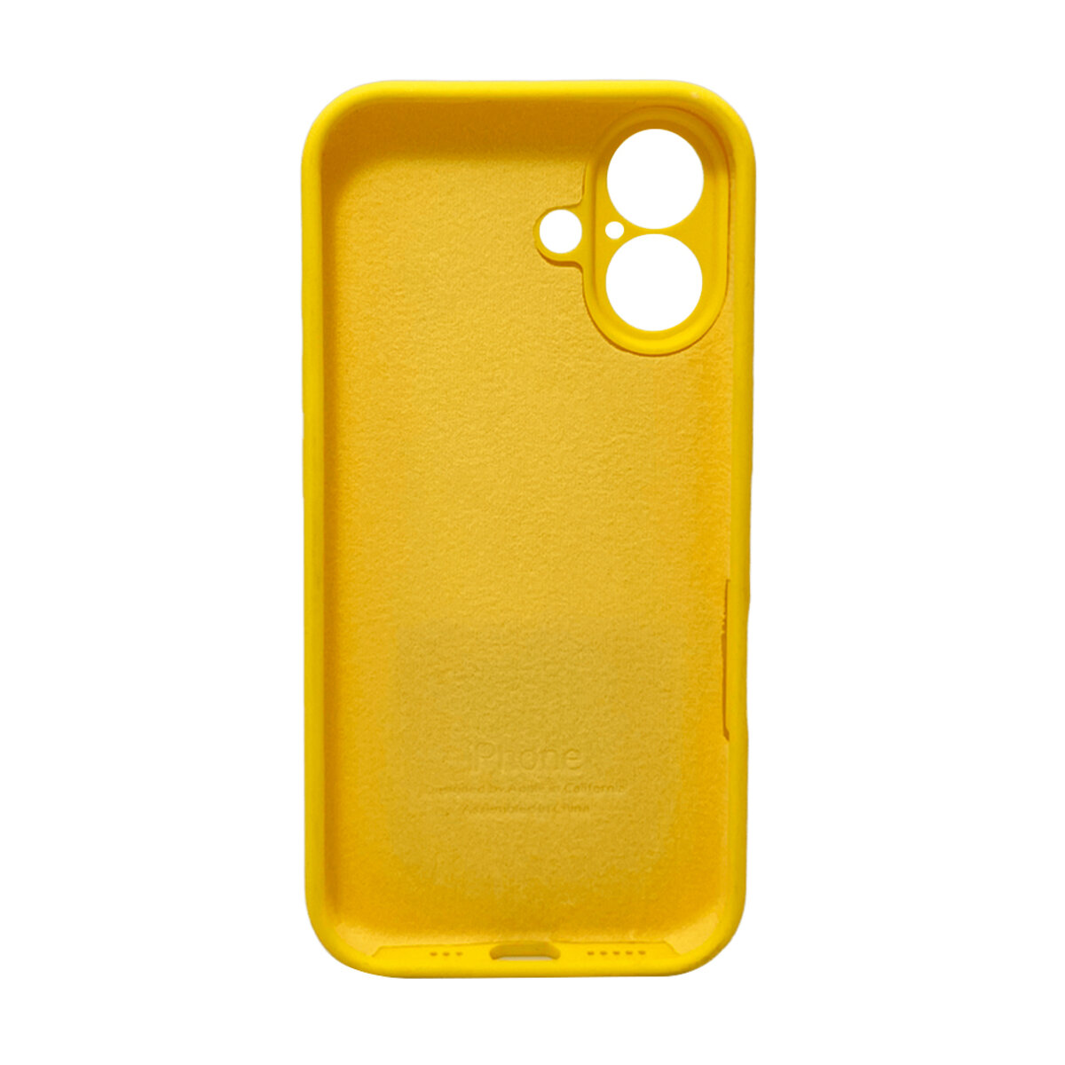 Чехол Silicone Full Case Camera Protect (AA) Apple iPhone 16 (Canary-Yellow) на картинке №3