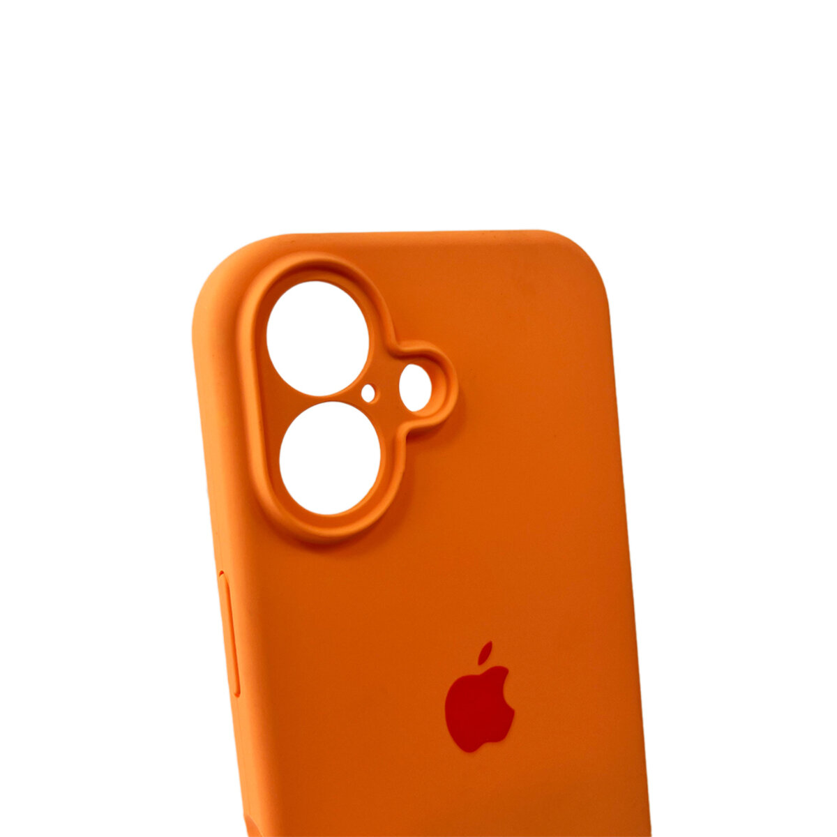 Чехол Silicone Full Case Camera Protect (AA) Apple iPhone 16 (Оранжевый) на картинке №5