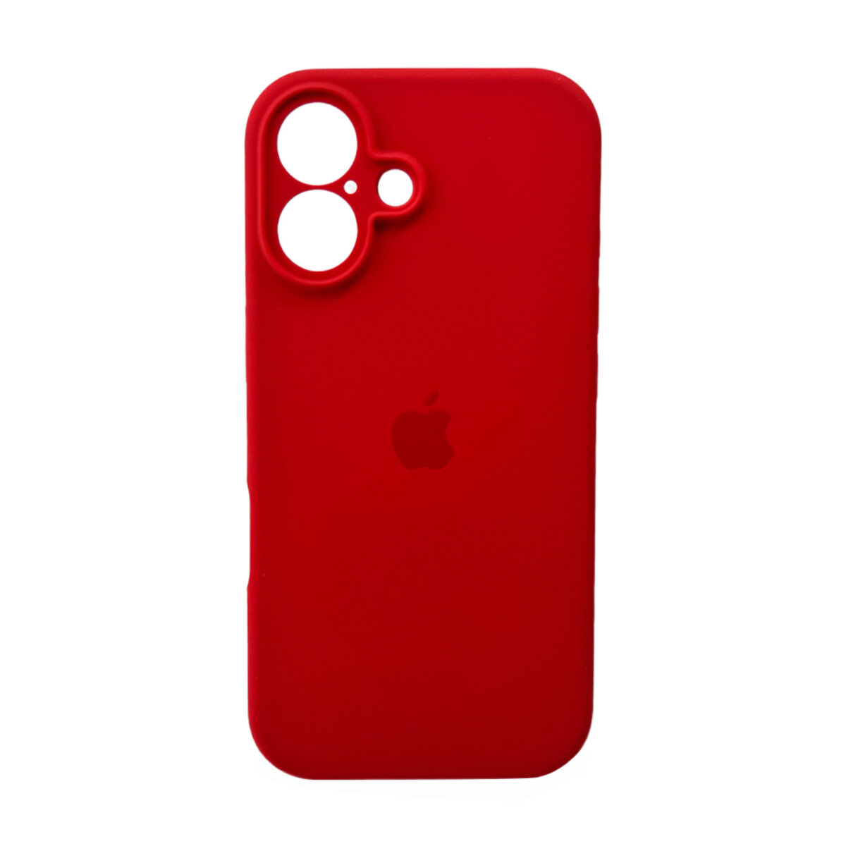 Чехол Silicone Full Case Camera Protect (AA) Apple iPhone 16 (Ягодно-красный) на картинке №2