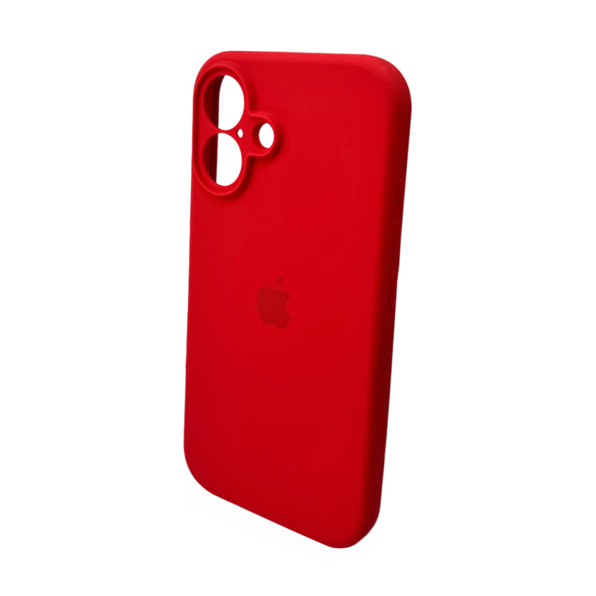 Чехол Silicone Full Case Camera Protect (AA) Apple iPhone 16 (Ягодно-красный) на картинке №4