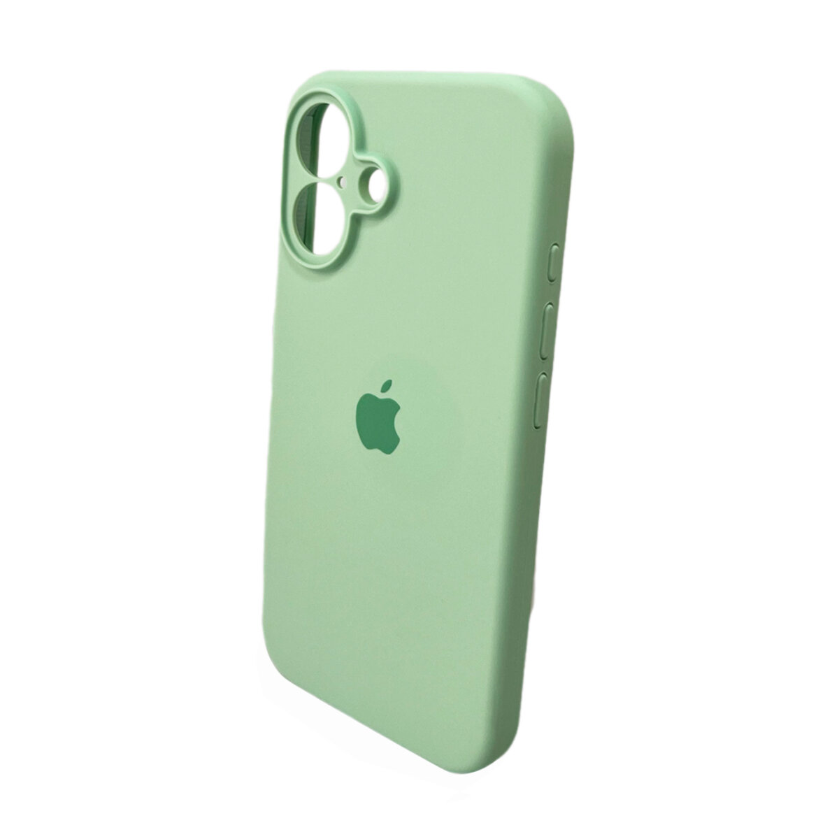 Чехол Silicone Full Case Camera Protect (AA) Apple iPhone 16 (Зелёный) на картинке №4