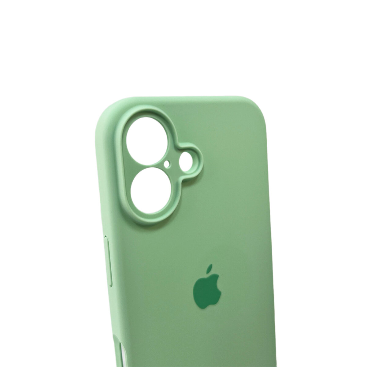 Чехол Silicone Full Case Camera Protect (AA) Apple iPhone 16 (Зелёный) на картинке №5