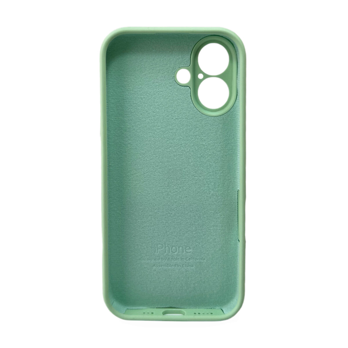 Чехол Silicone Full Case Camera Protect (AA) Apple iPhone 16 (Зелёный) на картинке №3