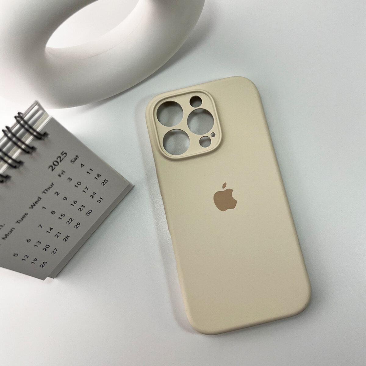 Чехол Silicone Full Case Camera Protect (AA) Apple iPhone 16 Pro (Серый) на картинке №6
