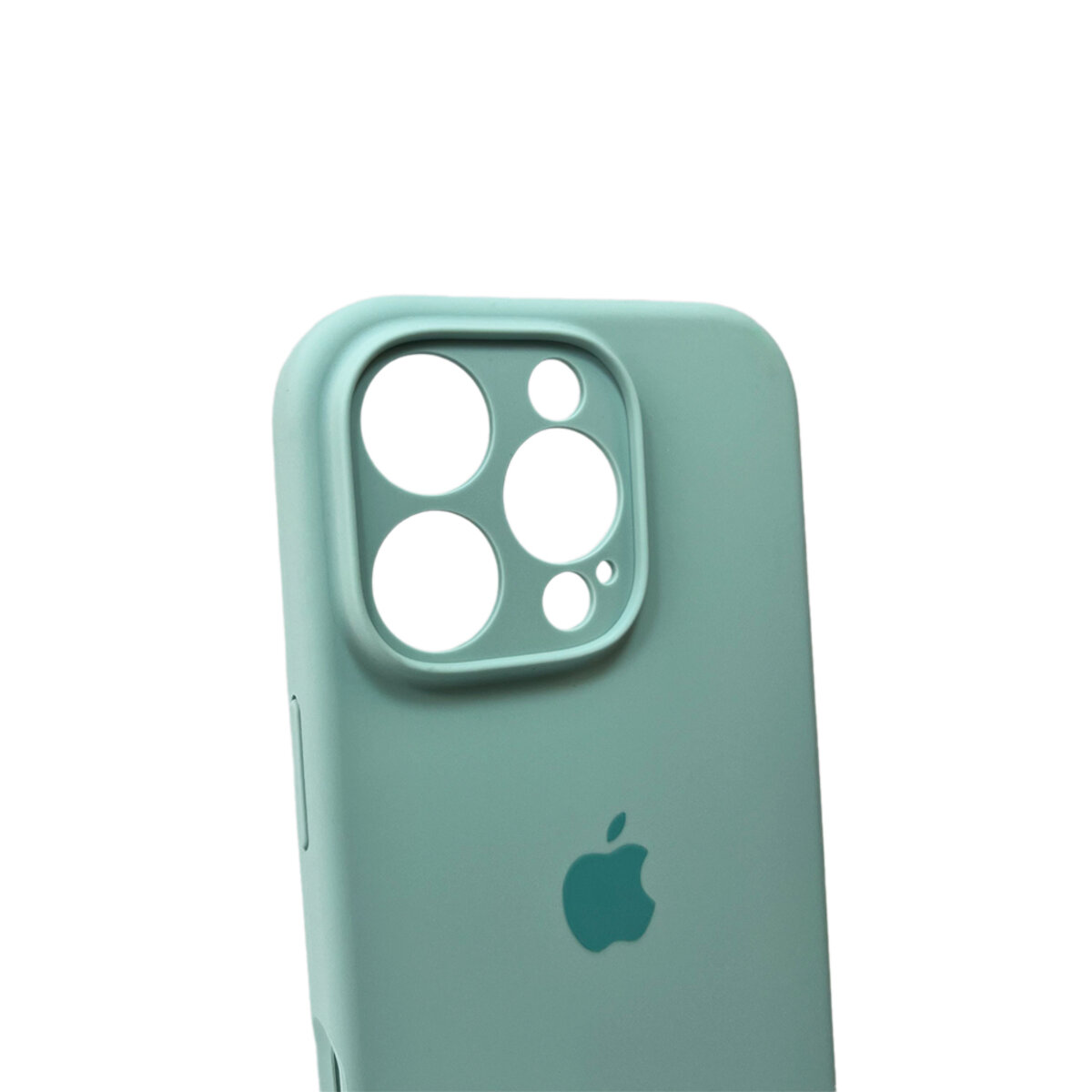 Чехол Silicone Full Case Camera Protect (AA) Apple iPhone 16 Pro (Голубой) на картинке №5