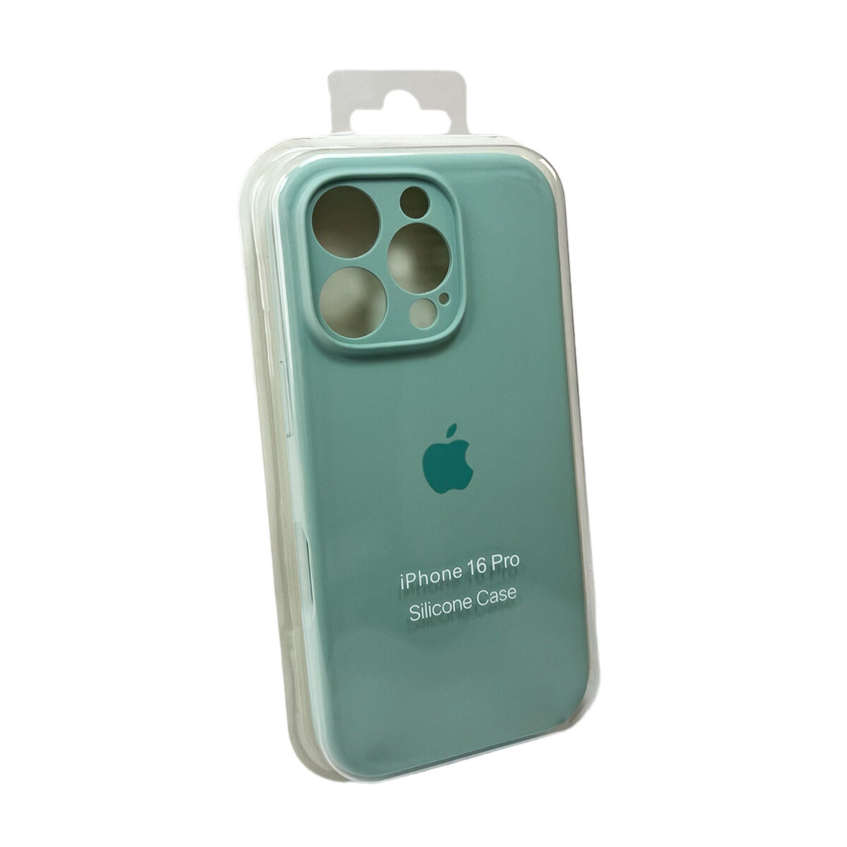 Чехол Silicone Full Case Camera Protect (AA) Apple iPhone 16 Pro (Голубой) на картинке №1