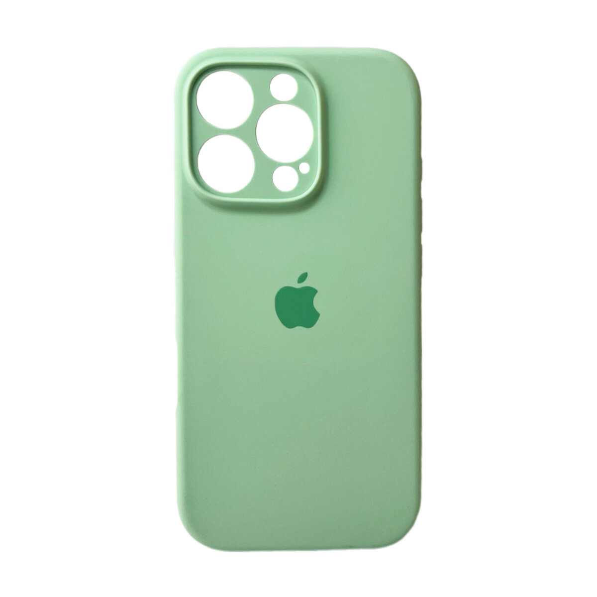 Чехол Silicone Full Case Camera Protect (AA) Apple iPhone 16 Pro (Зелёный) на картинке №2