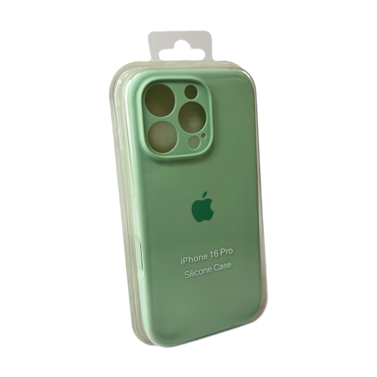 Чехол Silicone Full Case Camera Protect (AA) Apple iPhone 16 Pro (Зелёный) на картинке №1