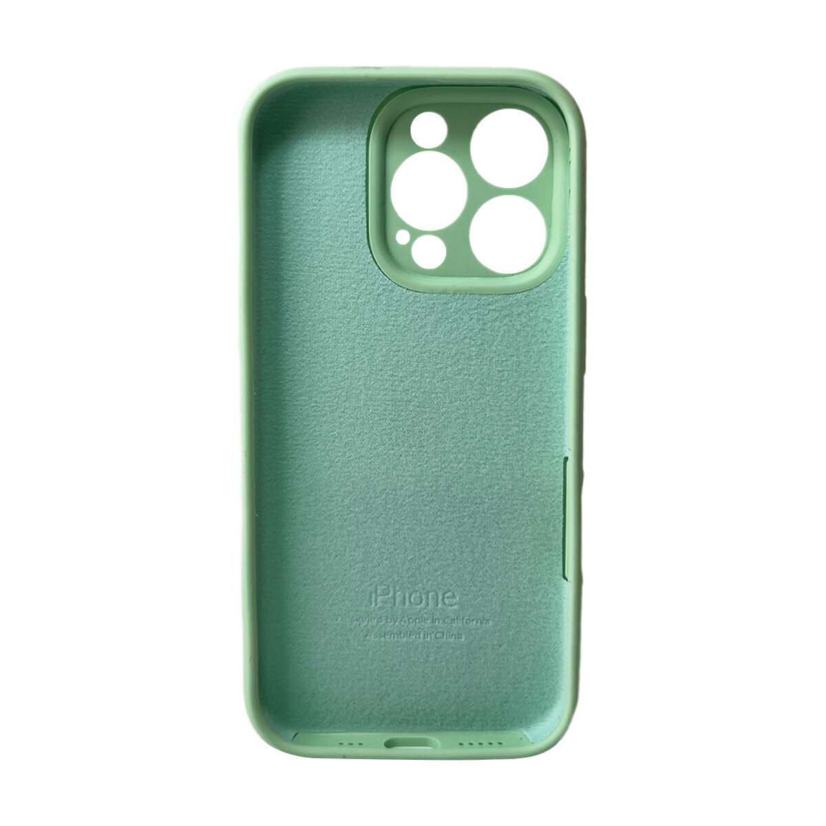 Чехол Silicone Full Case Camera Protect (AA) Apple iPhone 16 Pro (Зелёный) на картинке №3