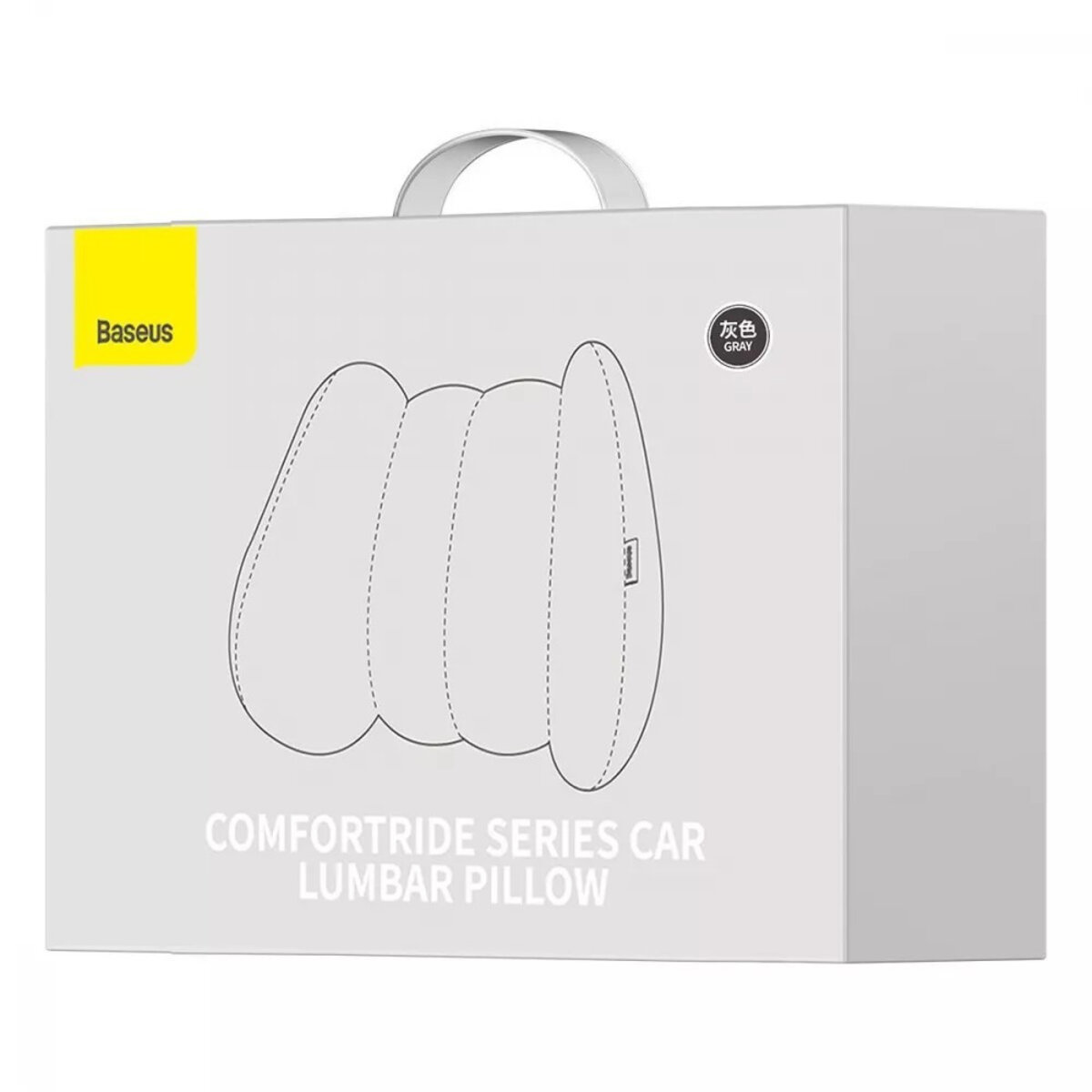 Подушка для підголовника Baseus ComfortRide Series Car Lumbar Pillow Gray (CNYZ000013) на картинке №7