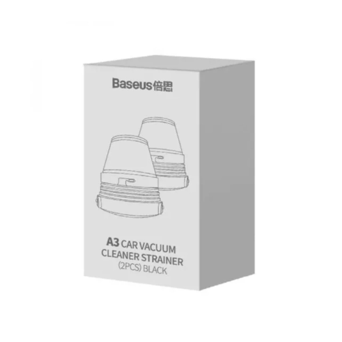 Фільтр для пилососа Baseus A3 Car vacuum Cleaner strainer（2PCS）Black (CRXCQA3-A01) на картинке №4