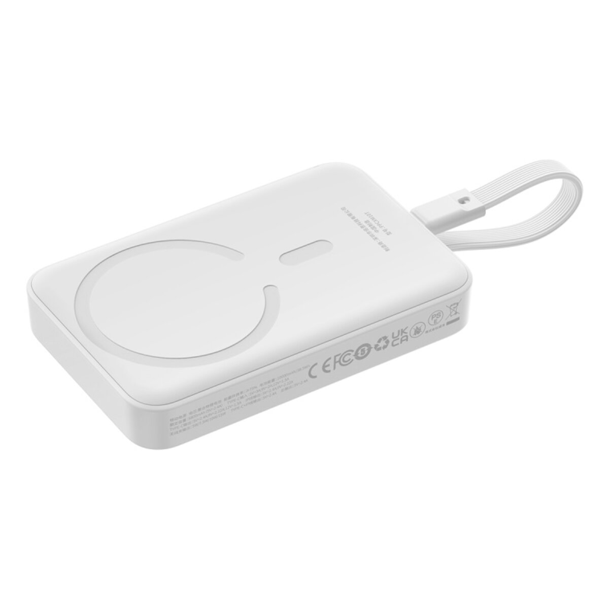 Зовнішній акумулятор Baseus Magnetic Mini Wireless Fast Charge Power Bank Type-C Edition  10000mAh 30W Stellar White на малюнкі №4