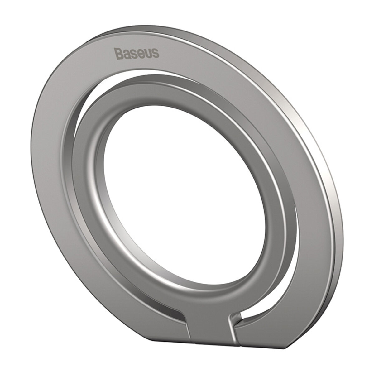 Підставка для мобільного  Baseus Halo Series Foldable Metal Ring Stand（Single-ring）Silver на картинке №4