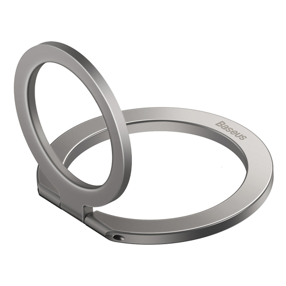 Підставка для мобільного  Baseus Halo Series Foldable Metal Ring Stand（Single-ring）Silver на картинке №5