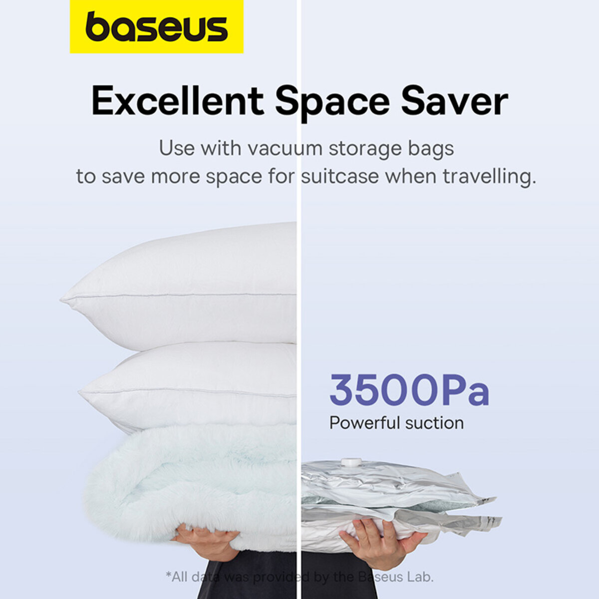 Портативний насос  для матраців Baseus PocketGo Portable Air Pump Stellar White (C11157700221-00) на картинке №5