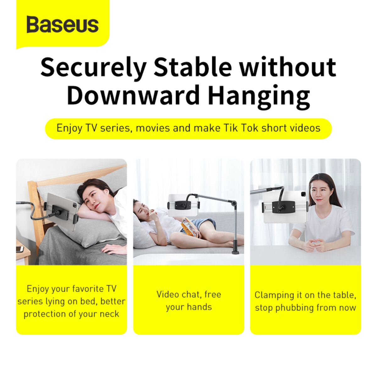 Підставка для ноутбука Baseus Otaku life rotary adjustment lazy holder Pro（Applicable for phone/ ipad) gray на картинке №8