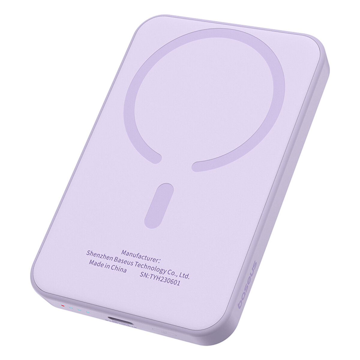 Зовнішній акумулятор Baseus Magnetic Mini Wireless Fast Charge Power Bank 5000mAh 20W Nebula Purple на малюнкі №7