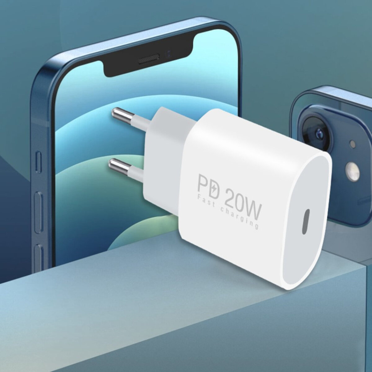 Мережевий зарядний пристрій WUW-C178 1Type-C PD20W  white (WUW-C178) на картинке №4