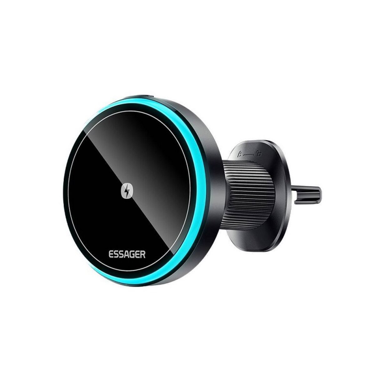 Автотримач для телефона ESSEGER element magnetic wireless charging car holder 15W black (EZJCFK-YS01-Z) на картинке №2