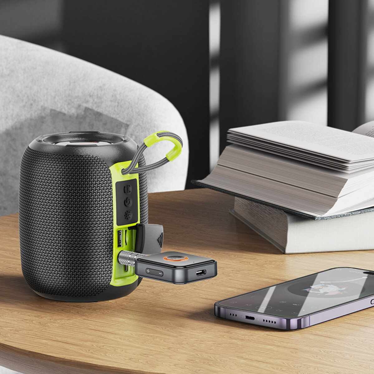 Bluetooth-ресивер BOROFONE BC55 Suave car AUX BT receiver Black (6941991112225) на картинке №8