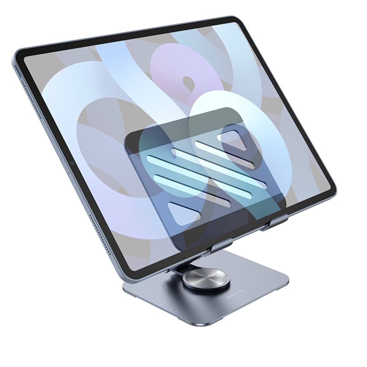 Підставка для ноутбука BOROFONE BH115 Vito metal rotating tablet holder Metal Gray Фото 6 Підставка для ноутбука BOROFONE BH115 Vito metal rotating tablet holder Metal Gray на картинке №6