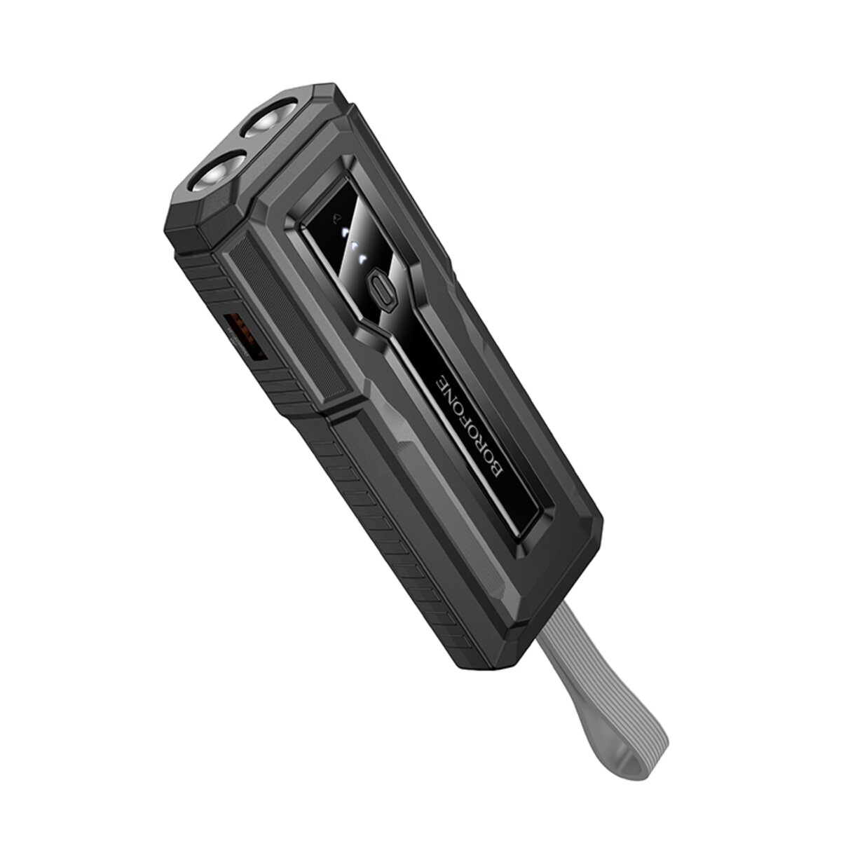 Зовнішній акумулятор BOROFONE BJ54 Graceful 22.5W+PD20W fully compatible flashlight power bank (10000mAh) Black (6941991111617) на картинке №1