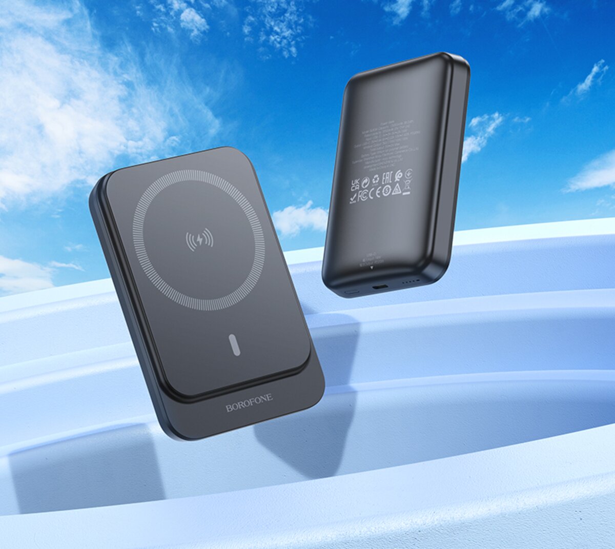 Зовнішній акумулятор BOROFONE BJ63A Nimble PD20W magnetic power bank (10000mAh) Black (6941991113949) на картинке №5