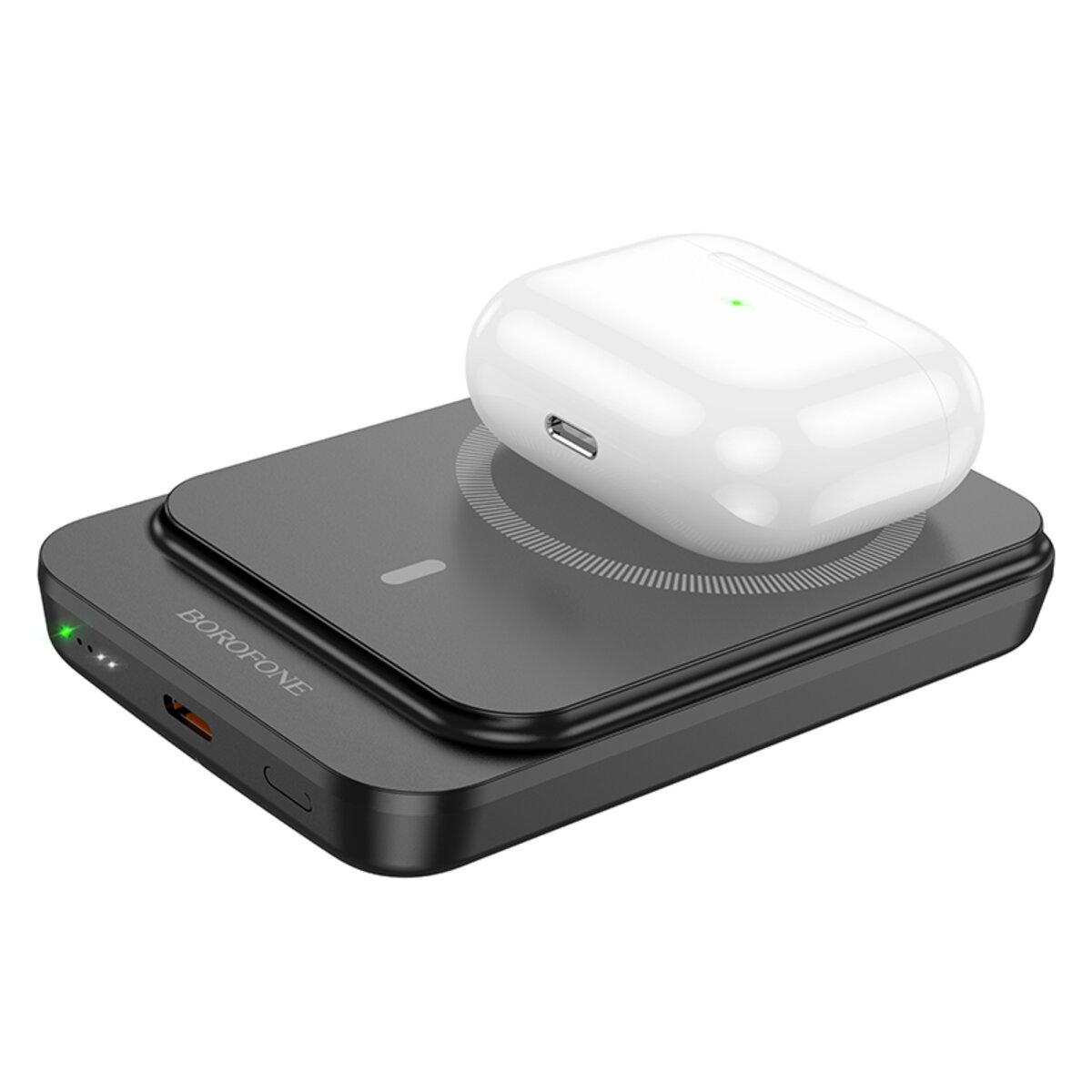 Зовнішній акумулятор BOROFONE BJ63A Nimble PD20W magnetic power bank (10000mAh) Black (6941991113949) на картинке №3