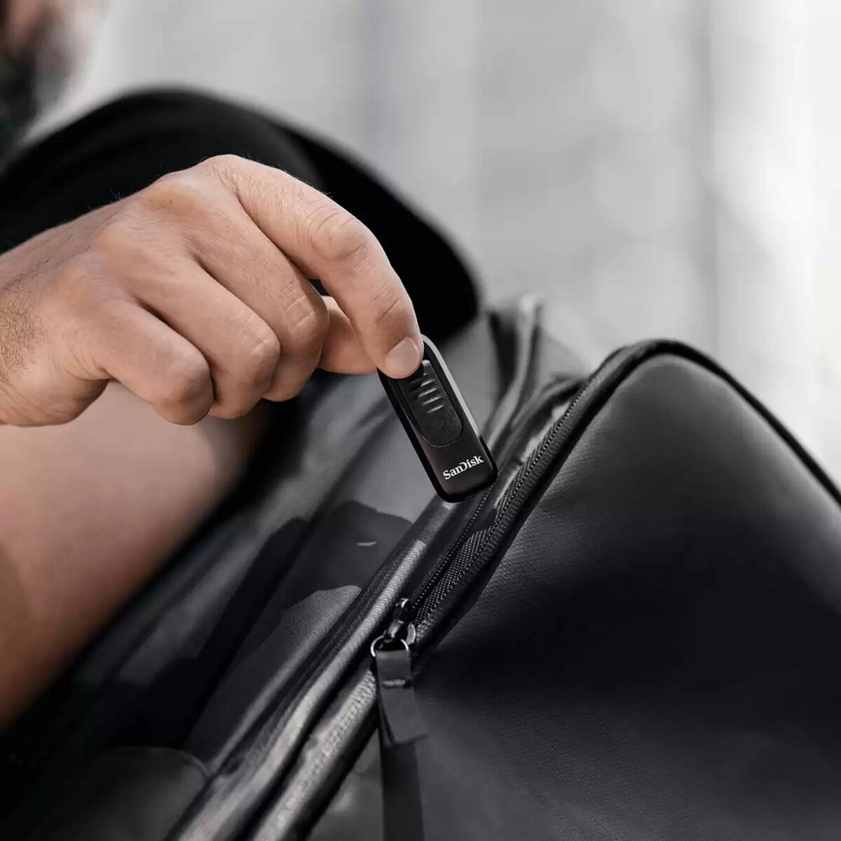 Флеш-накопичувач SanDisk USB 3.2 Gen1 Ultra Slider Type-C 64Gb (300 Mb/s) (SDCZ480-064G-G46) на картинке №6