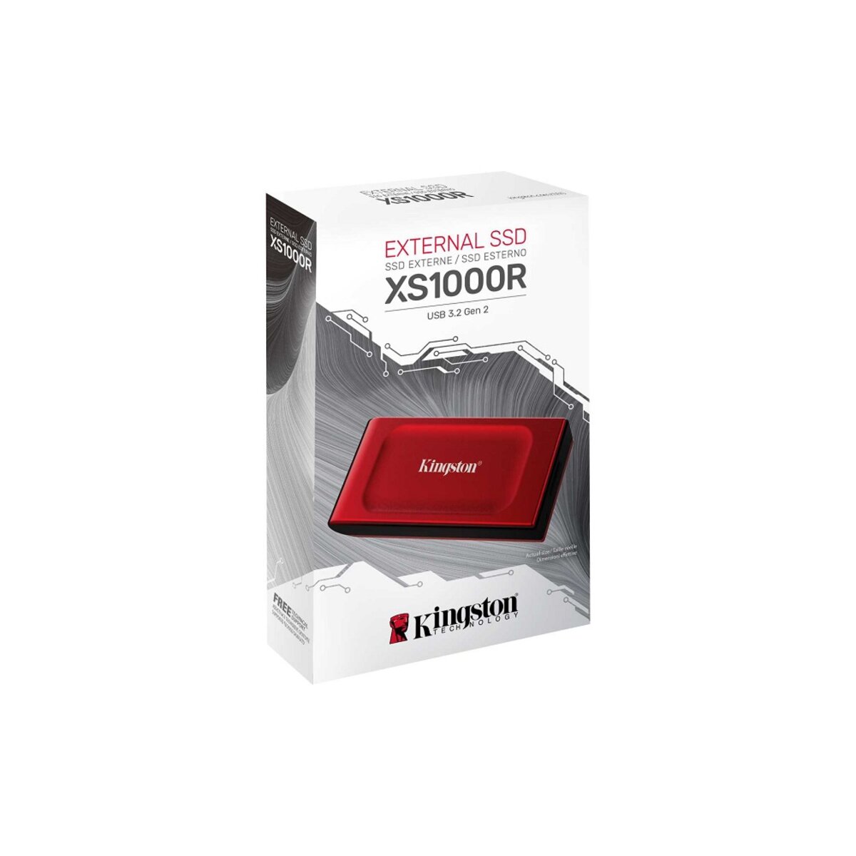 Портативний SSD Kingston XS1000R 2TB USB 3.2 Gen2 Type-C IP55 3D NAND (SXS1000R/2000G) на картинке №2