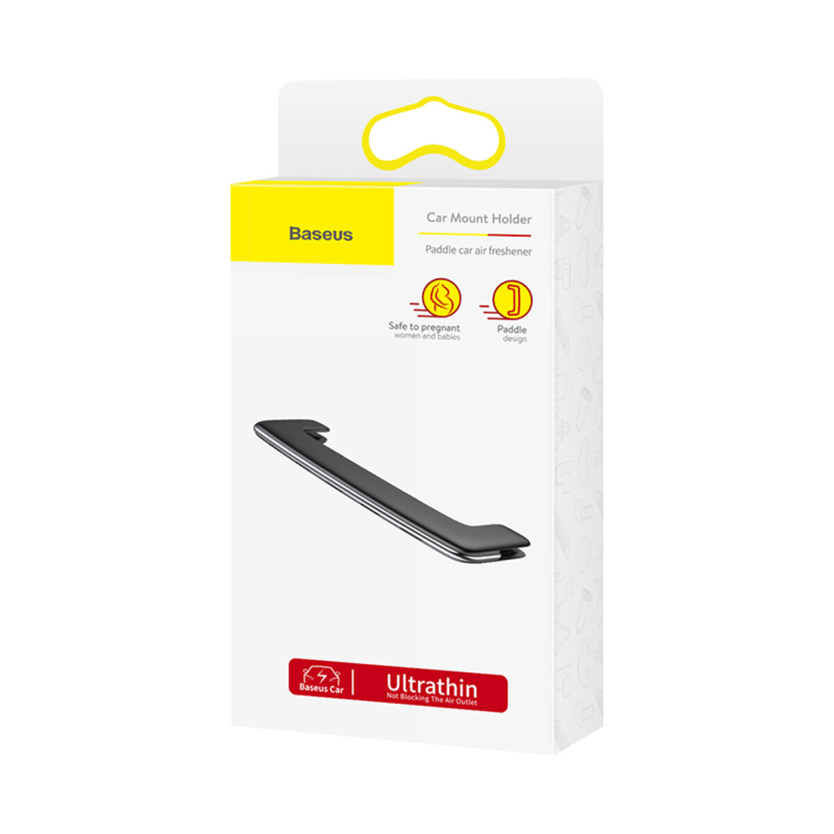 Автомобільний освіжувач повітря Baseus Paddle car air freshener Silver на картинке №2