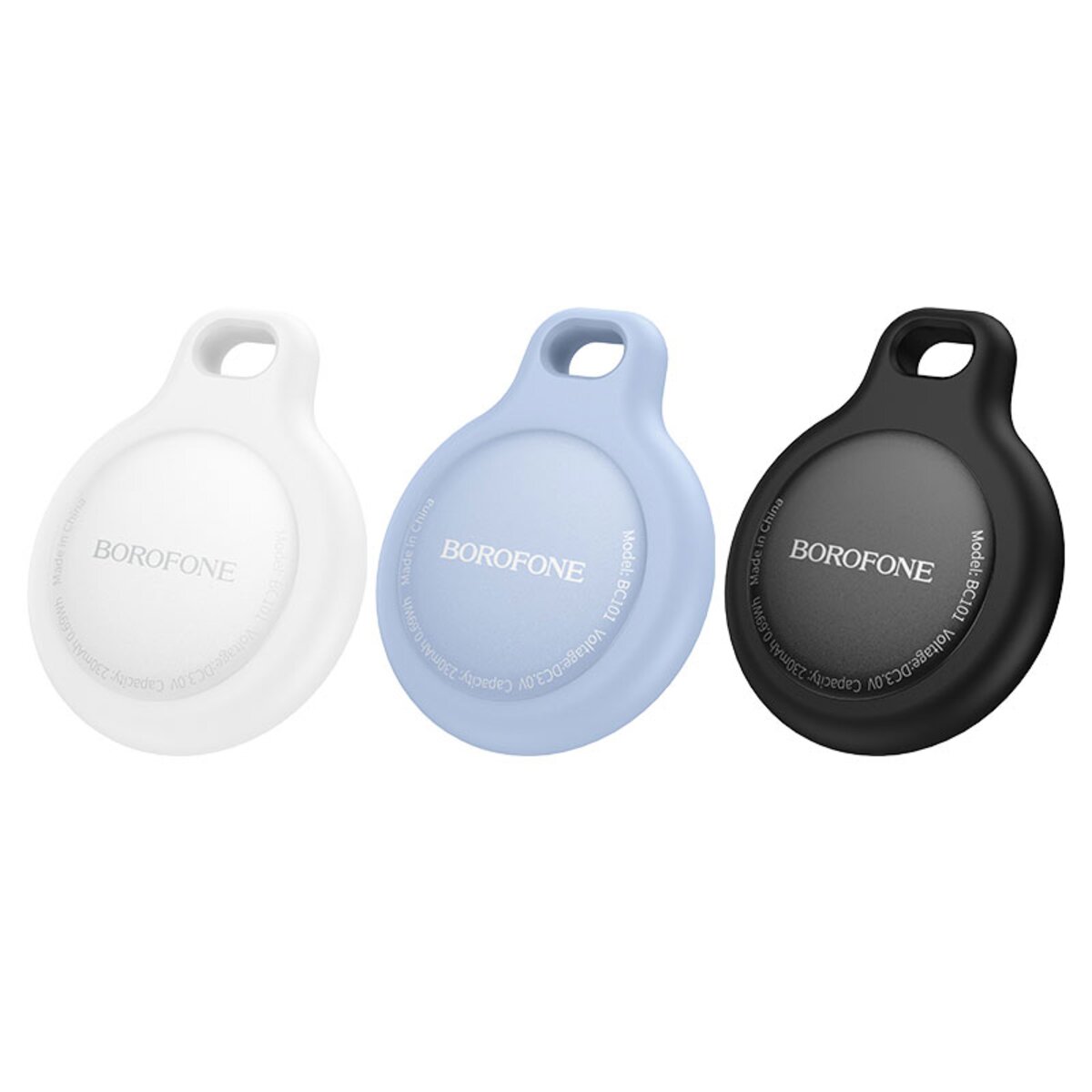 Трекер BOROFONE BC101 Exquisite smart positioning anti-lost device Frost White (6941991117121) на картинке №3