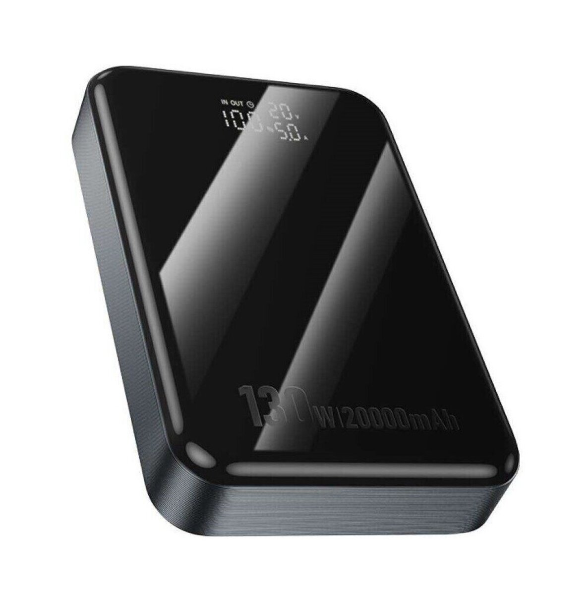 Зовнішній акумулятор HOCO Q30A Fast charge 130W power bank(20000mAh) Metal Gray (6942007634069) на картинке №3