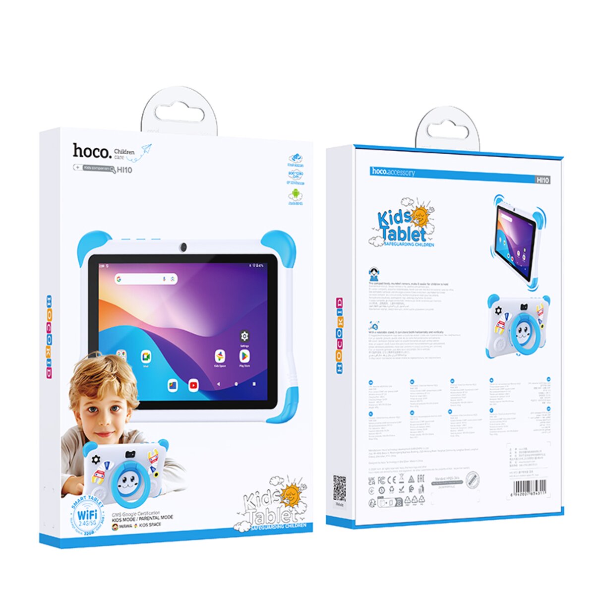 Планшет HOCO HI10 8-inch children tablet PC Blue (6942007634311) на картинке №2