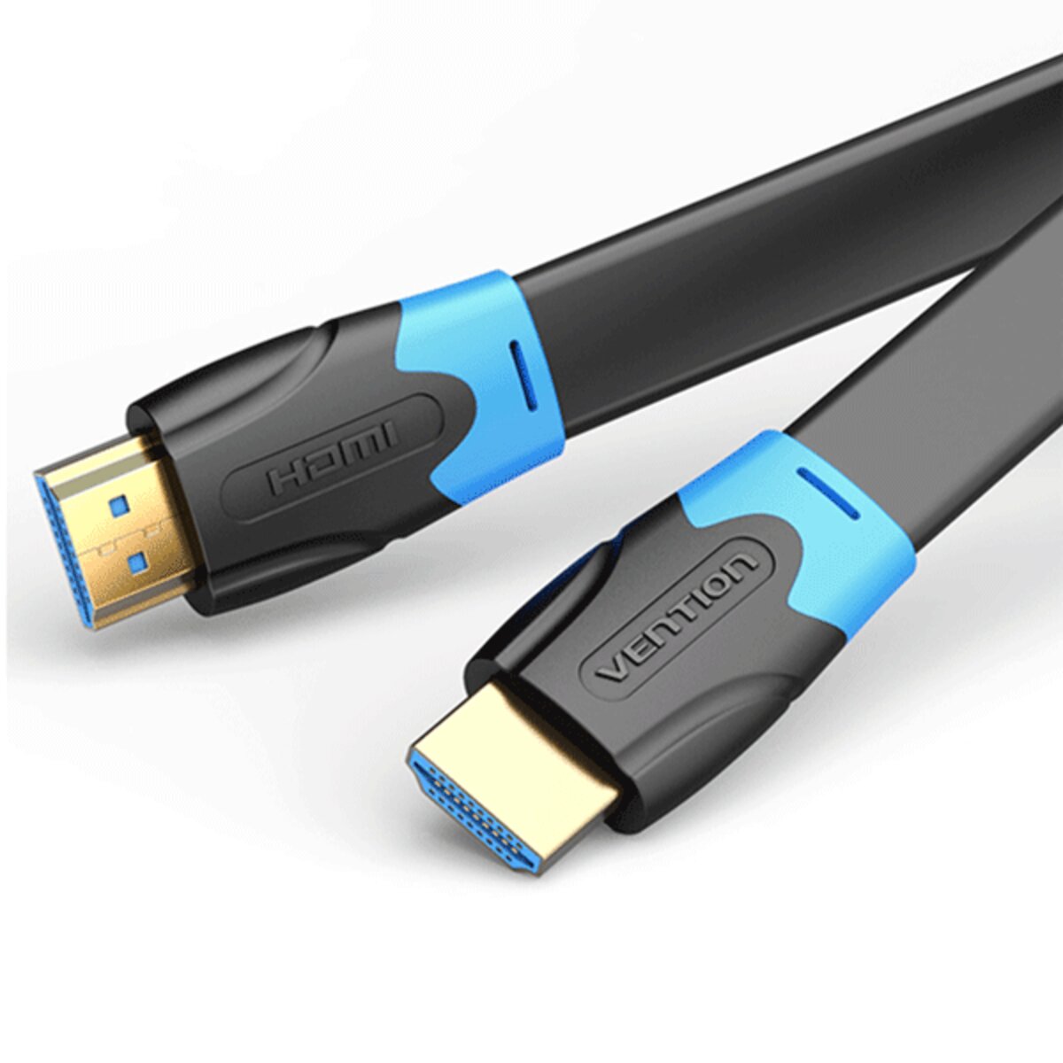 Кабель Vention Flat HDMI Cable 1.5M Black на малюнкі №1