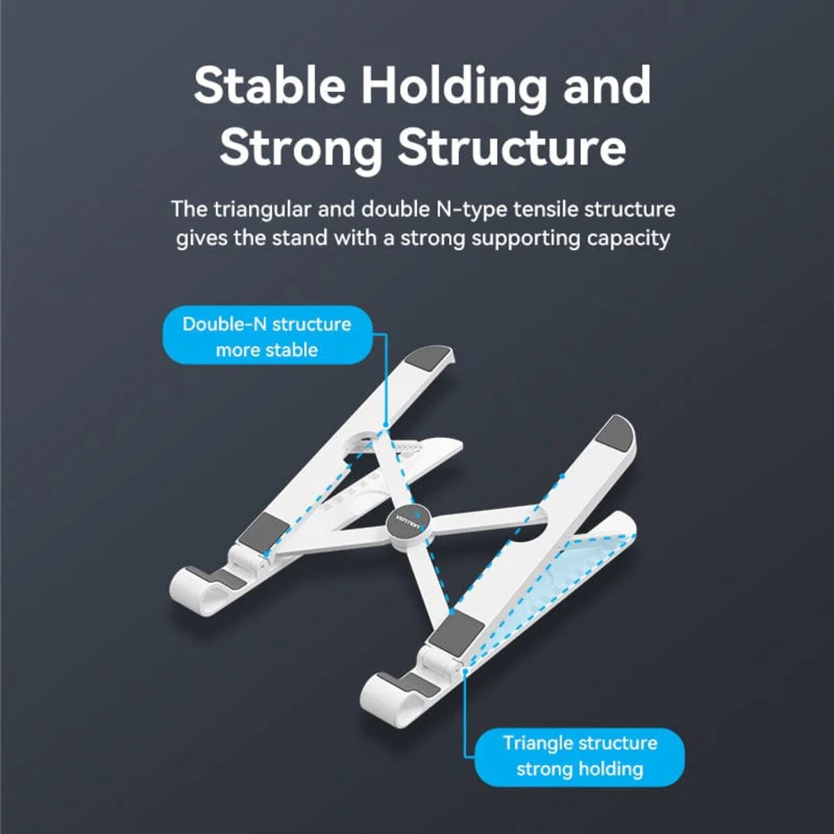 Підставка для ноутбука Vention Laptop Stand White (KDNW0) на картинке №2