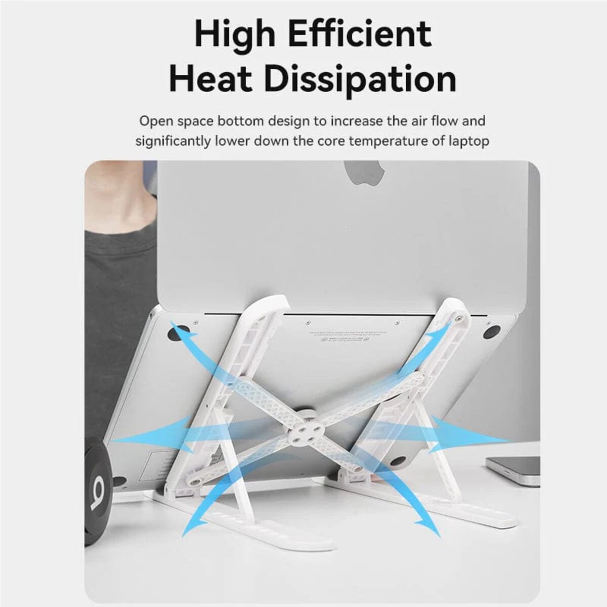 Підставка для ноутбука Vention Laptop Stand White (KDNW0) на картинке №4