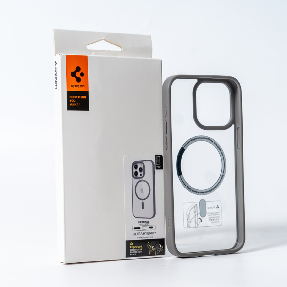 Чохол для смартфона Spigen AAA Magnetic Color for Apple iPhone 13 Pro Max Grey (SPGMGCOL13ProMaxGrey) на картинке №5