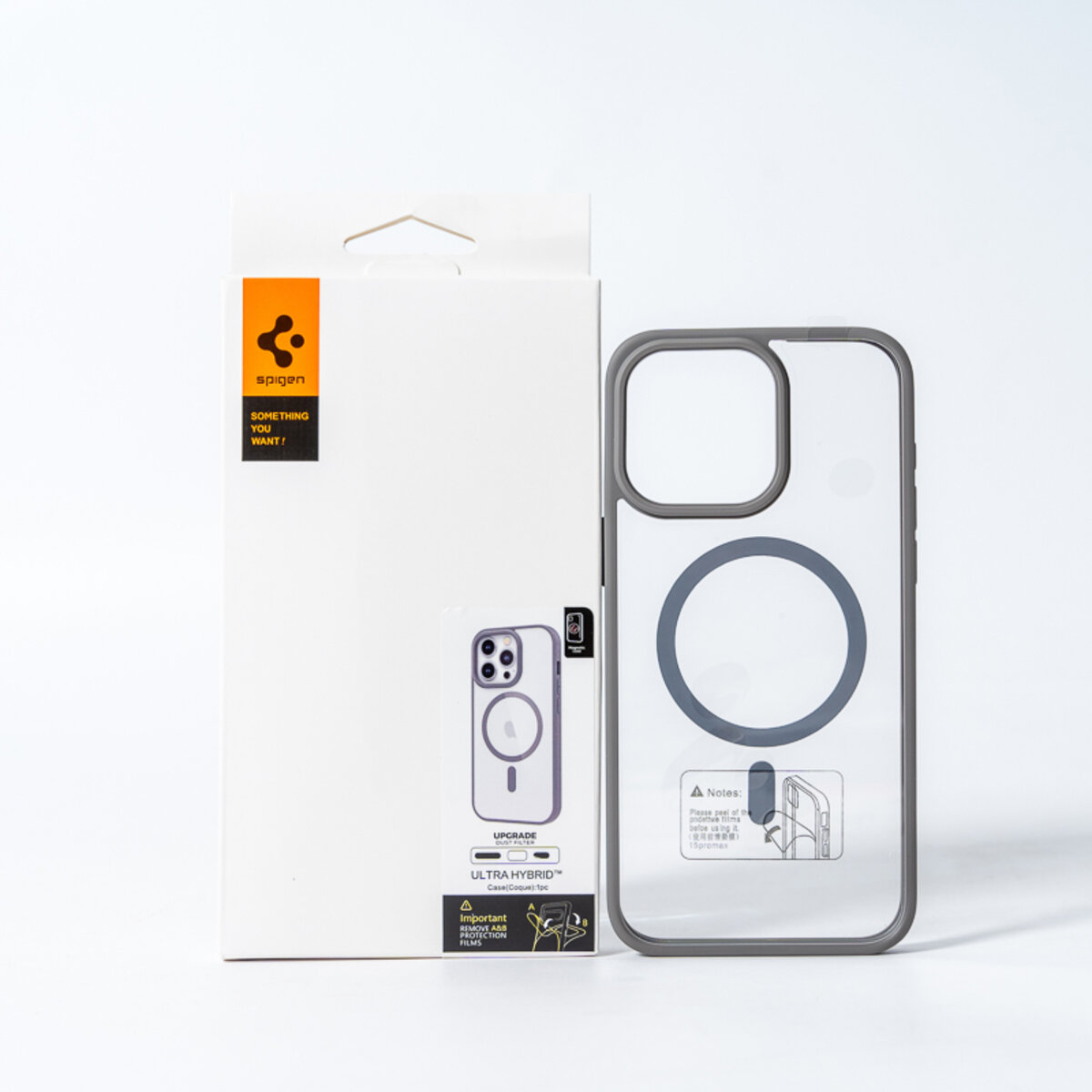 Чохол для смартфона Spigen AAA Magnetic Color for Apple iPhone 15 Grey (SPGMGCOL15Grey) смотреть фото №2