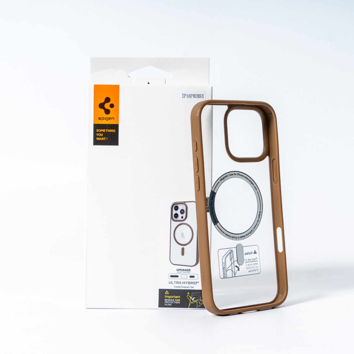 Чохол для смартфона Spigen AAA Magnetic Color for Apple iPhone 16 Brown (SPGMGCOL16Brown) на картинке №2