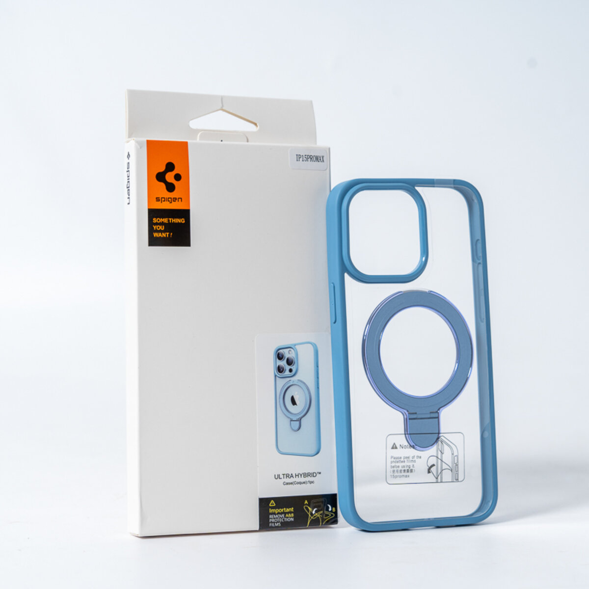 Чохол для смартфона Spigen AAA Magnetic Ring for Apple iPhone 14 Pro Light Blue (SPGMGRING14ProLight) на картинке №2