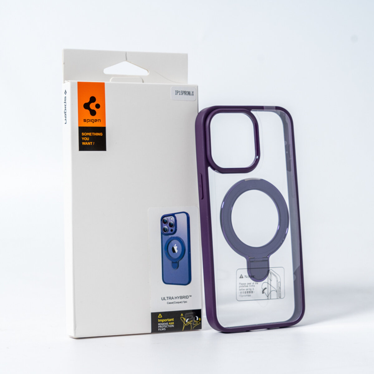 Чохол для смартфона Spigen AAA Magnetic Ring for Apple iPhone 14 Pro Purple (SPGMGRING14ProPurple) на картинке №2