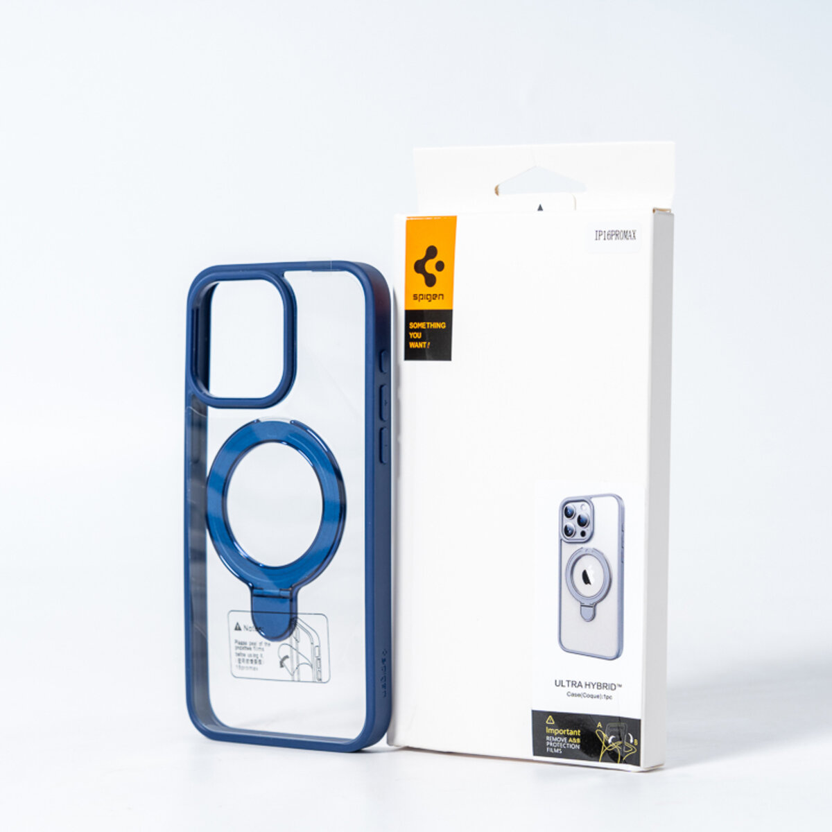 Чохол для смартфона Spigen AAA Magnetic Ring for Apple iPhone 14 Pro Max Blue (SPGMGRING14ProMaxBlue) на картинке №5