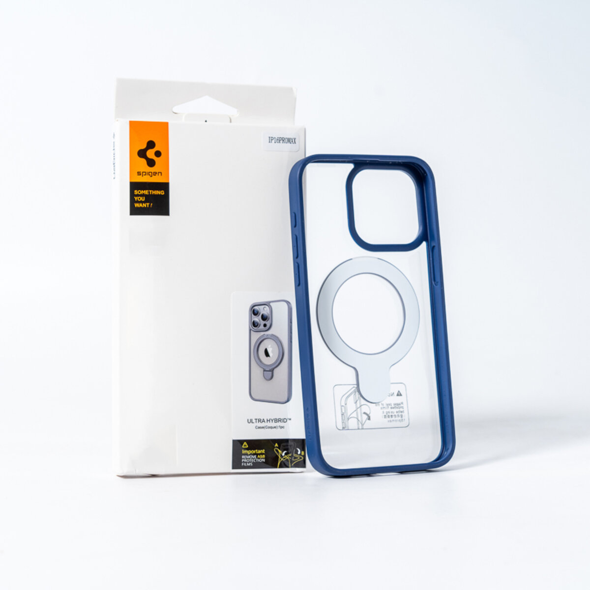 Чохол для смартфона Spigen AAA Magnetic Ring for Apple iPhone 14 Pro Max Blue (SPGMGRING14ProMaxBlue) на картинке №2