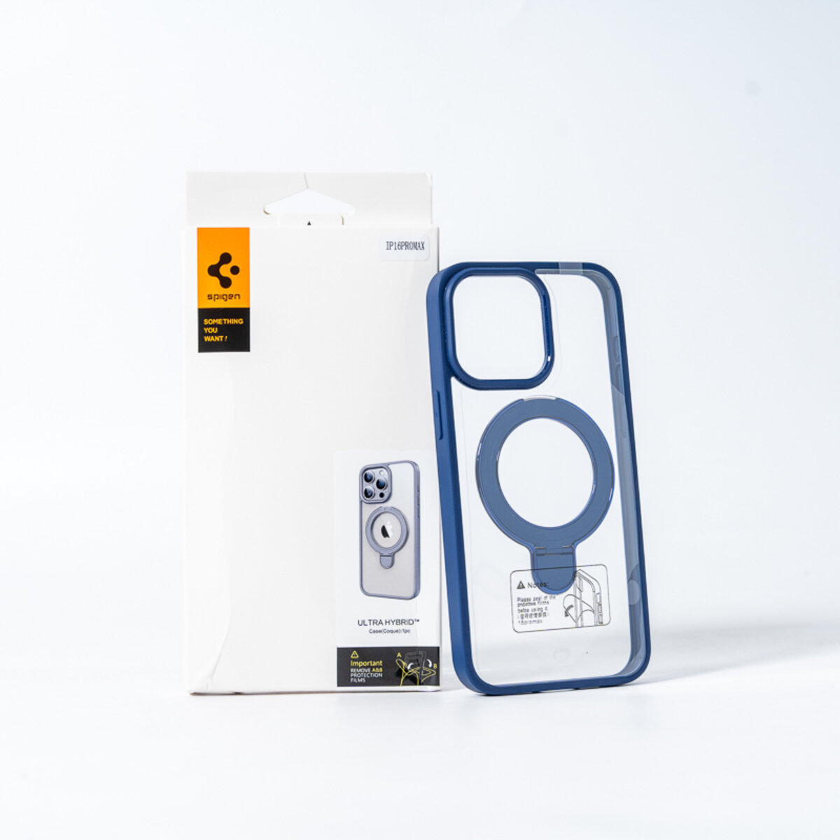 Чохол для смартфона Spigen AAA Magnetic Ring for Apple iPhone 15 Blue на малюнкі №1