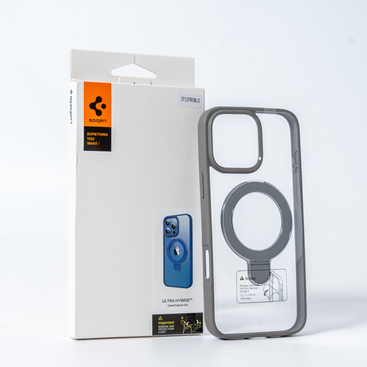 Чохол для смартфона Spigen AAA Magnetic Ring for Apple iPhone 15 Grey на малюнкі №2