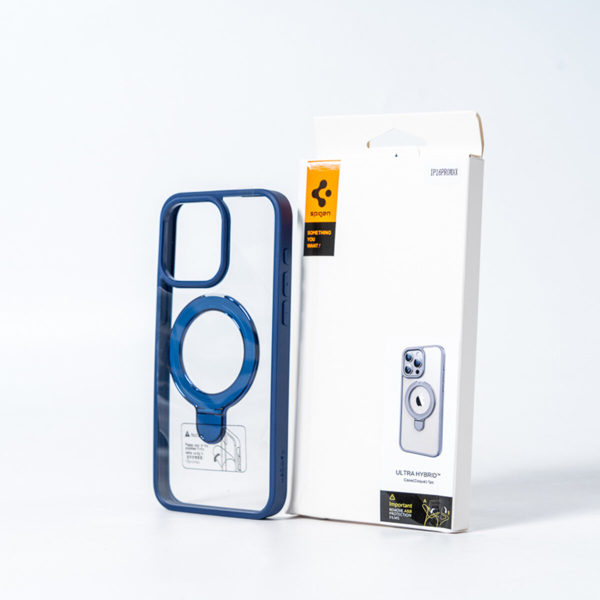 Чохол для смартфона Spigen AAA Magnetic Ring for Apple iPhone 15 Pro Blue на малюнкі №4