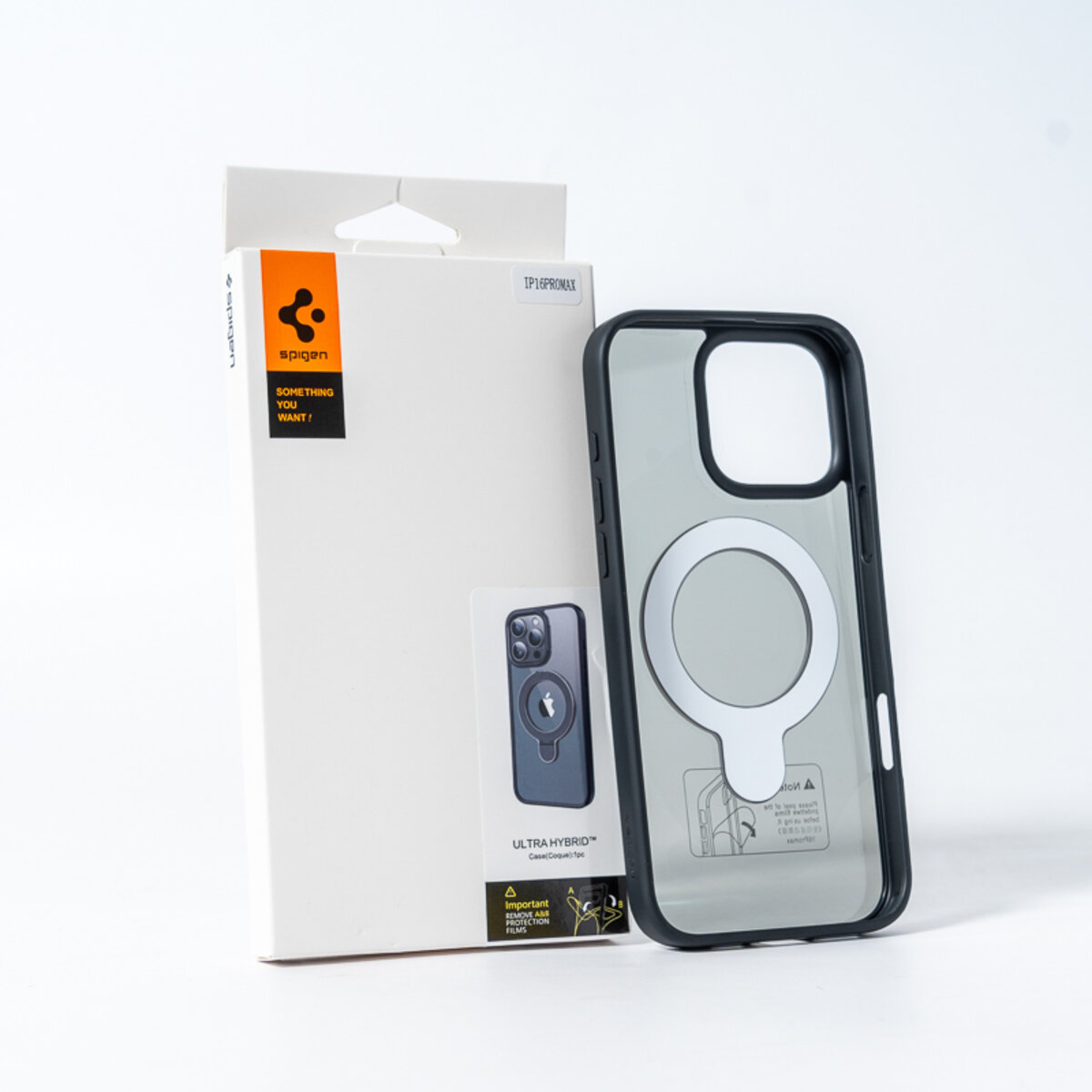 Чохол для смартфона Spigen AAA Magnetic Ring for Apple iPhone 15 Pro All Black на малюнкі №3