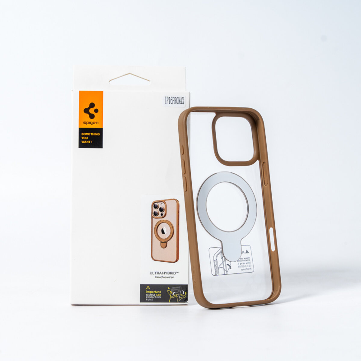 Чохол для смартфона Spigen AAA Magnetic Ring for Apple iPhone 16 Brown (SPGMGRING16Brown) на картинке №2